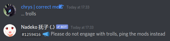 An example of using Nadeko quotes