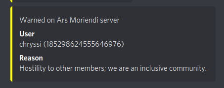 Rai warning example